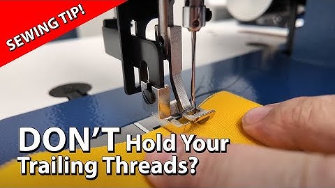 Must-Watch Sewing Tip: No More Holding Trailing Threads With This Easy Trick!