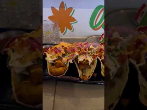 Video thumbnail: Beer battered Red Snapper Tacos at CRUDA in #tucson #arizona