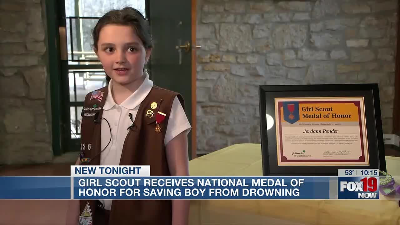 Blanchester Girl Scout gets award for saving drowning 4-year-old