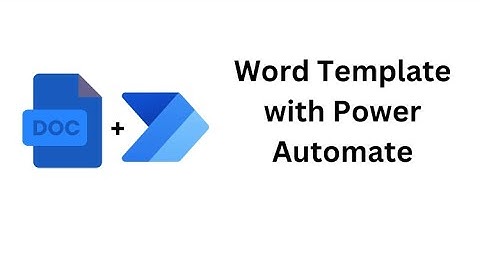 Certificate Generator with Power Automate word template | Power automate generate word document