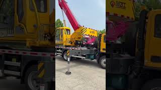 Truck crane, mini truck crane, compact body size, lifting height 32meters, Extra-long boom coverage