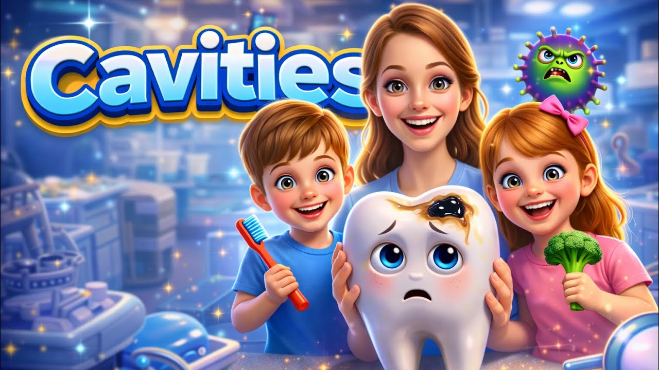 Cavities Explained for Kids 🦷 | Fun Dentist Song | Learn Brushing & Healthy Teeth