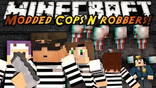 Minecraft Mini-Game : MODDED COPS N ROBBERS! SLENDER!