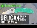 default - Spyderco Delica4 Lightweight FRN Flat Ground PlainEdge Knife