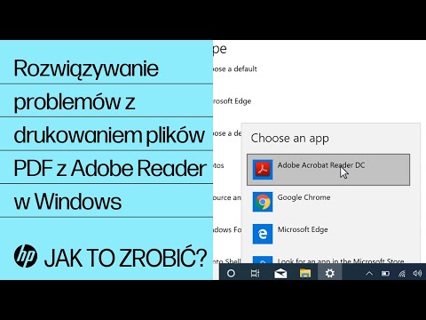 Rozwiązywanie problemów z drukowaniem plików PDF z Adobe Reader w Windows | Drukarki HP | HP