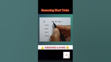 Reasoning Short Tricks| SSC GD Reasoning| Analogy| Reasoning Questions| #ssc #allexam #simpleeasy55m