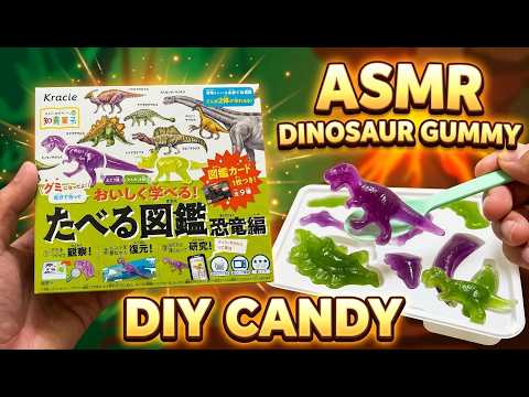 ASMR】Japanese DIY Candy 🍬｜Taberu Zukan Dinosaur Edition Kracie