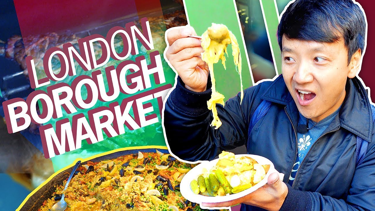 1,000 YEAR OLD FOOD MARKET! British Food Tour of Borough Market in LONDON | Strictly Dumpling