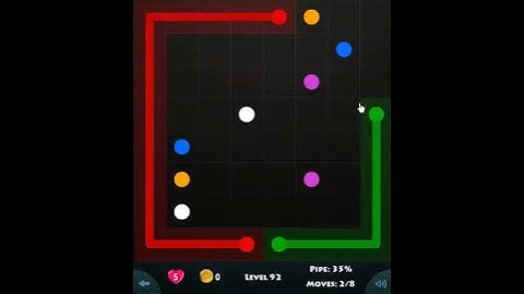 flow game facebook - green pack level 92 Connect the dots
