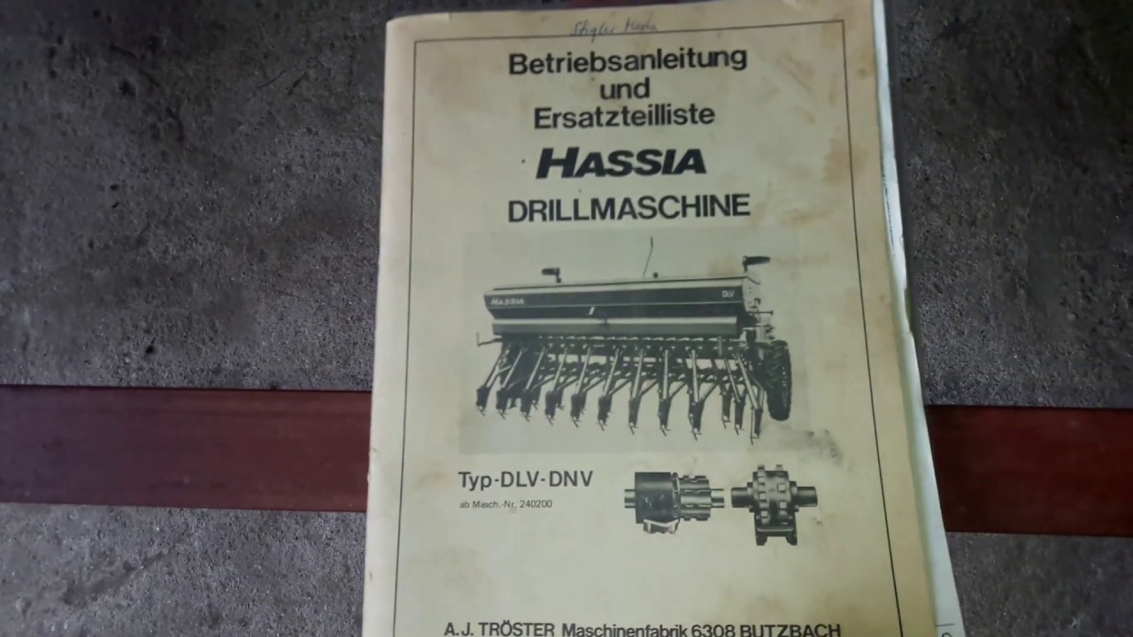 Hassia Dl 250 Opinia Uzytkownika I Tabela Wysiewu Youtube