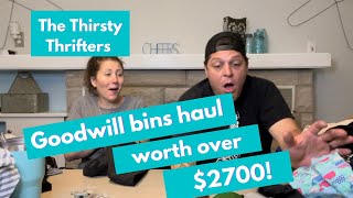 My Best Goodwill Bins Haul EVER!  Over $2700 worth to resell on eBay &amp; Poshmark