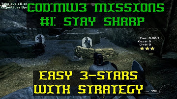 COD MW3 MISSION #1 STAY SHARP - WITH STRATEGY!