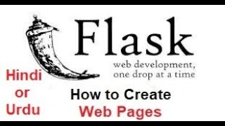 How to create web pages in python using Flask framework (Hindi/Urdu)