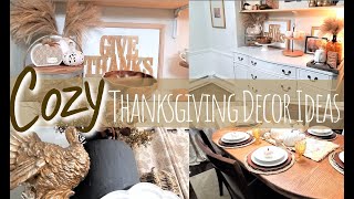 Cozy Thanksgiving Decorating Ideas | Fall + Thanksgiving Table scape Ideas 2021