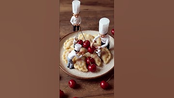 STOP! You Need to See These Mini Chefs Making Dumplings 😳🍒 #minichefs #dumplings #cherry #satisfying