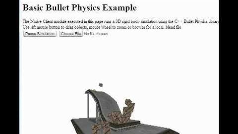 Bullet Native Client test