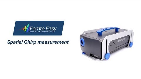 Spatial Chirp measurement with Fast FROG from Femto Easy