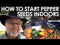 How to Start Pepper Seeds Indoors || Black Gumbo