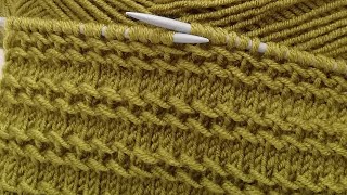 İki şiş kolay örgü modeli anlatımı ✔️crochet knitting