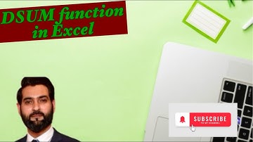 Master the DSUM Function in Excel | Sum Data with Conditions #excel #dsum  #exceltips