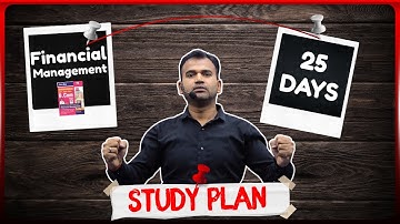 Financial Management | 25 Days Study Plan | BCom (p/h)