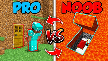 Minecraft NOOB vs. PRO : SWAPPED HIDDEN HOUSE in Minecraft (Compilation)