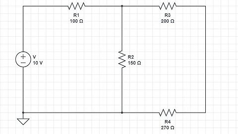 Prueba de simulación de un circuito mixto en CircuitLab