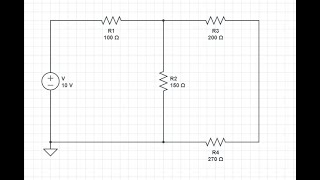 Prueba de simulación de un circuito mixto en CircuitLab