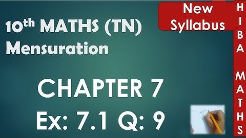 10th maths chapter 7 exercise 7.1 question 9 tn samacheer hiba maths