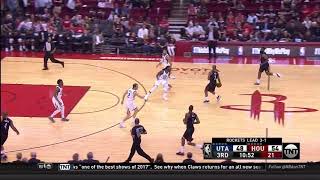 NBA, playoff 2018, Rockets vs. Jazz, Round 2, Game 5, Move 26, Clint Capela, block