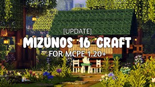 [UPDATE] Mizunos 16 Craft Texture Pack For MCPE 1.20 🌼