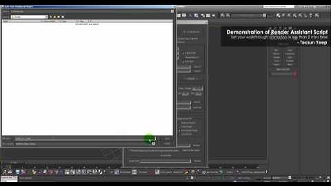 Vray Render Assistant Script Demonstration