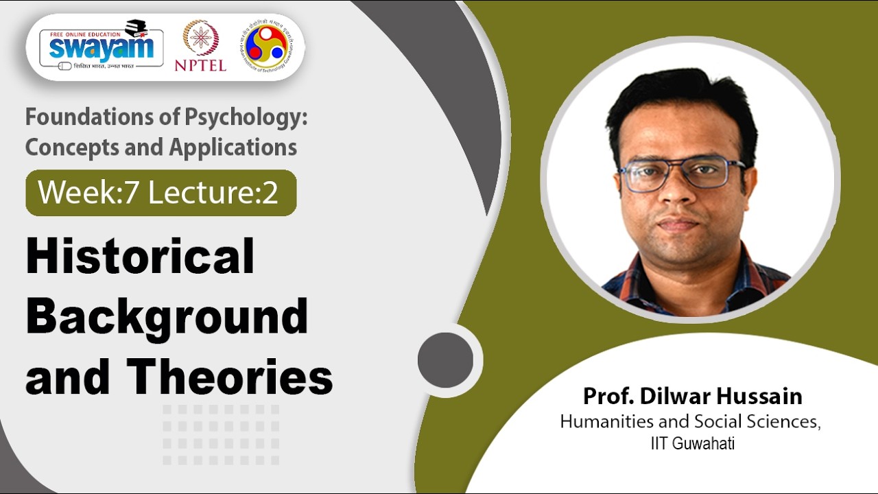 Lec 18: Historical background and Theories
