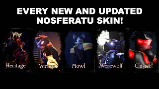 WINNING WITH EVERY NEW AND UPDATED NOSFERATU SKIN in Roblox Forsaken (Azure Update)