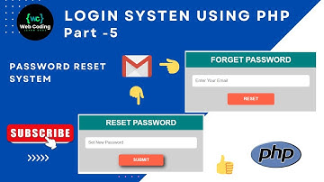PHP Login System With Password Reset: Creating a Login + Registration System in PHP | #part5