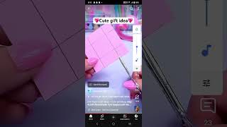 DIY paper craft gift 🎁 # Cute heart shape gift ideas 💝 # paper craft # Amazing Craft Universe 💖