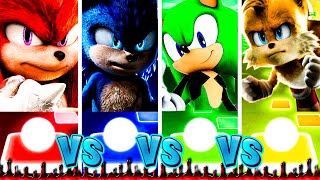 Sonic The Hedgehog Vs Knuckles Vs Sonic Exe Vs Tails | #tiles