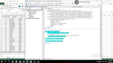 Ứng dụng VBA - Thêm dữ liệu và tự động sắp xếp nội dung sau khi thêm