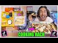 We TASTED Viral TikTok Cooking Life Hacks... (CHOCOLATE PIZZA?!?) *Part 16*