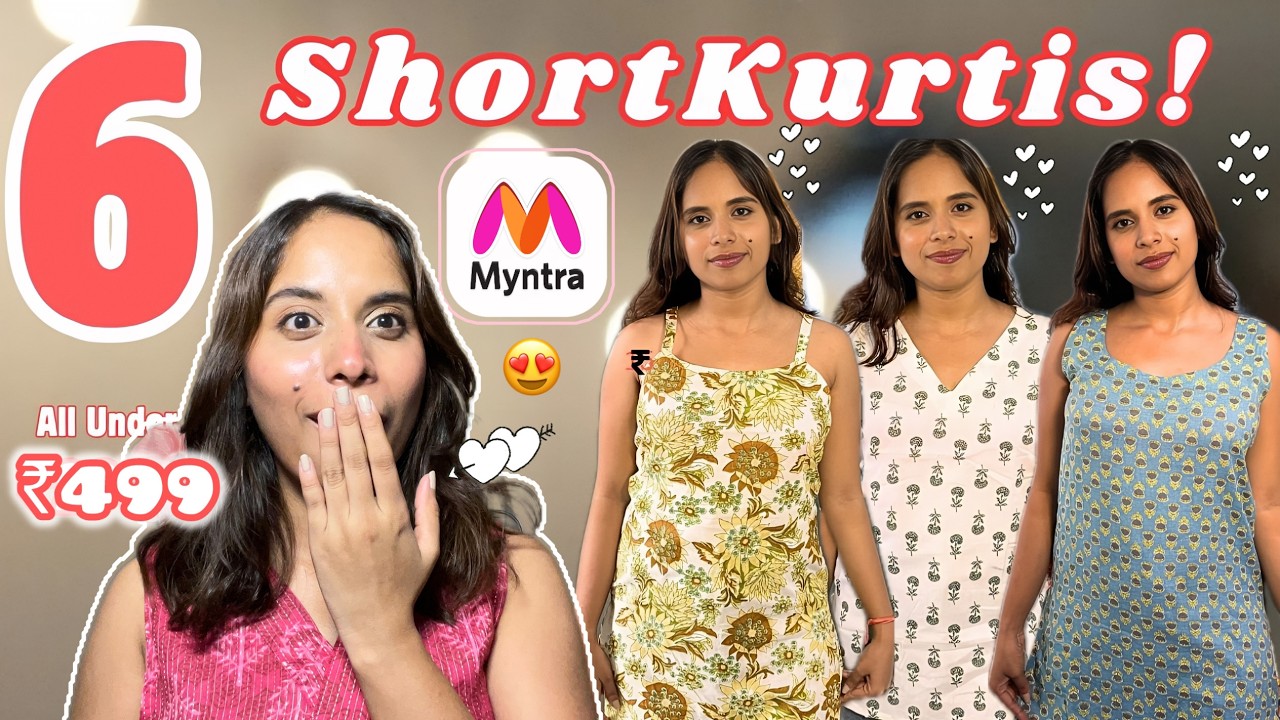 Myntra Kurti Haul Under ₹499 👗✨ Latest Affordable Styles