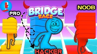 How To Download Bridge Race Mod APK // Pro Vs Hacker Vs Noob in Bridge Race //Direct Download Link🔥😏 screenshot 2