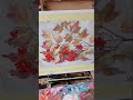 Ветка калины. Живопись маслом. #научитьсярисовать #искусство #творчество #живописьмаслом