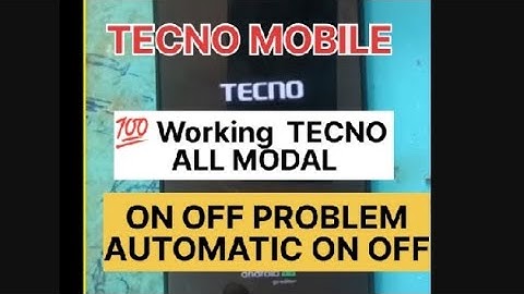 Tecno KE5 On Off problem | Automatically On Off 💯 Working