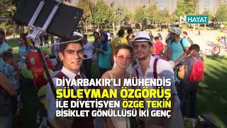 N Hayat... Bisikletli düğün konvoyu