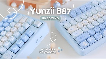 「YUNZII B87」cute VIA/QMK keyboard & matching wrist rest ⸝⸝♡ | Zanook