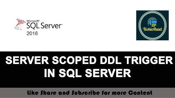 75- Server Scoped DDL Trigger in SQL SERVER (Hindi/Urdu)
