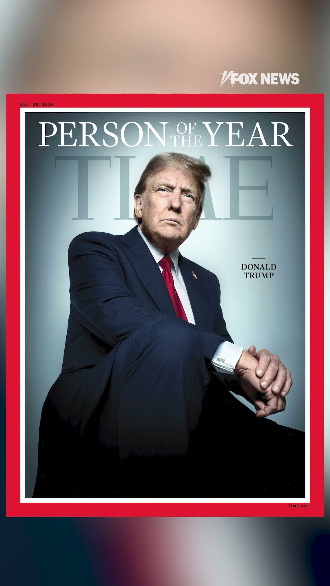 MAN OF THE HOUR: President-elect Trump has been named TIME's 2024 Person of the Year