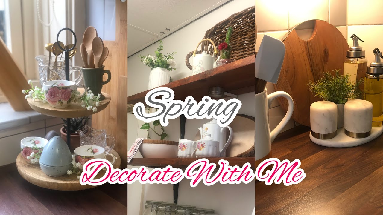 🌷Spring Kitchen Decorate With Me 🌿| Spring Kitchen Decor Idea’s 🌷 ...