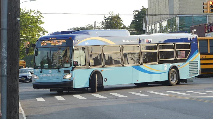 MTA NYCT Bus: 2018 New Flyer XD40 Xcelsior B82 Bus #7676 at Flatbush-Flatlands Aves