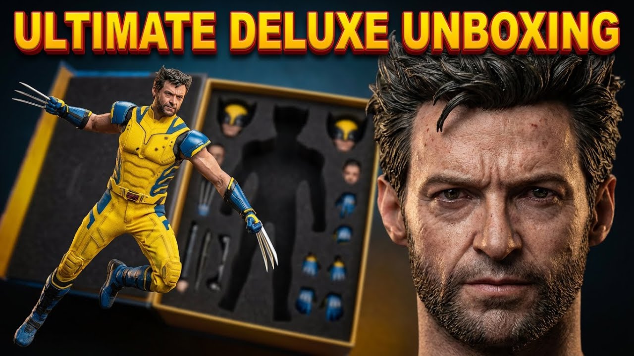 Hot Toys Deadpool & Wolverine Deluxe 1/6 Scale Action Collectible Figure Unboxing